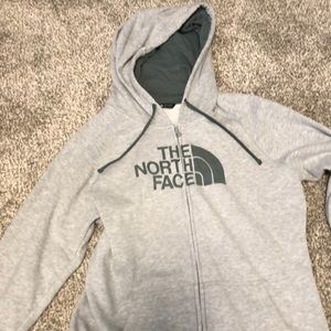 North Face zip sweatshirt